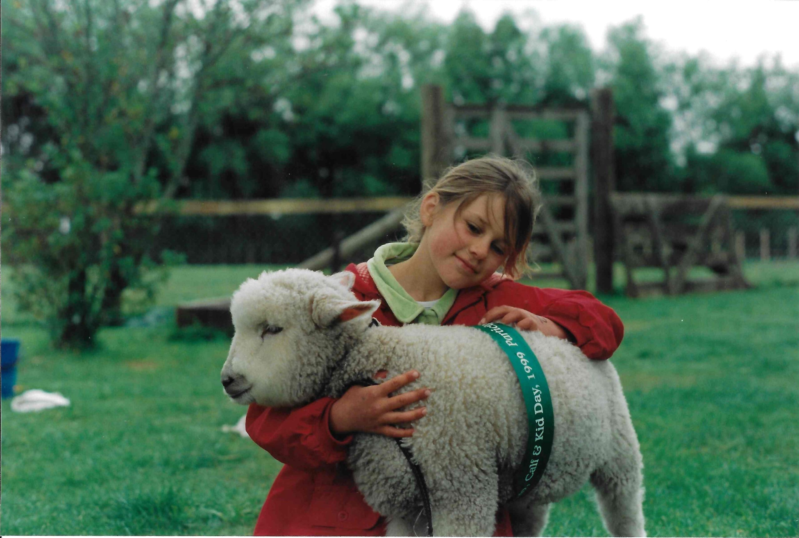 Home grown - Growing up in rural New Zealand, many children participate in lamb calf and kid day, where you take your lamb (or calf or baby goat) to school and compete in leading, following, and condition classes. Pictured is me and 'Thomas', mine and my brother's lamb.
